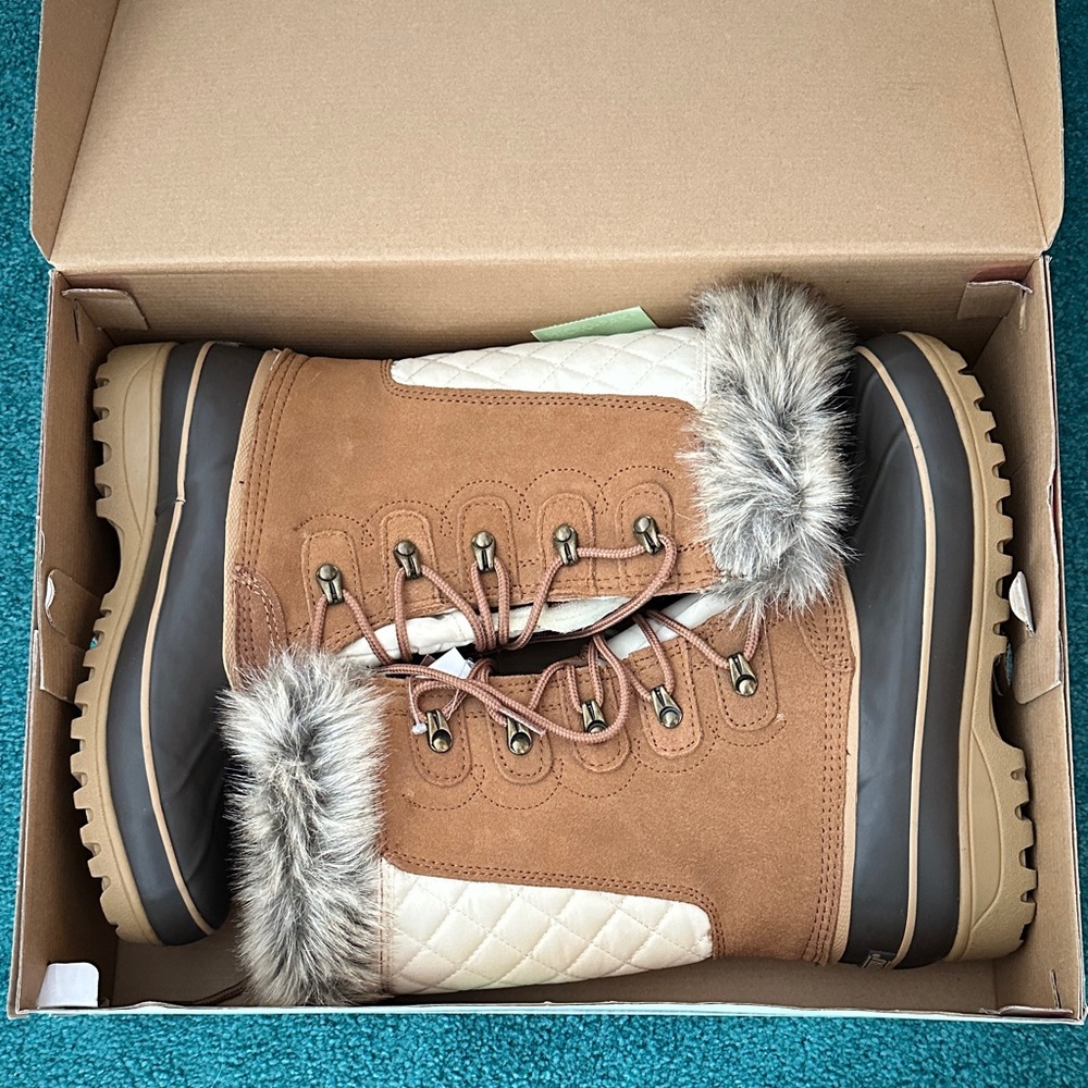 Khombu NORDIC 2 8M TAN Waterproof Winter Boots